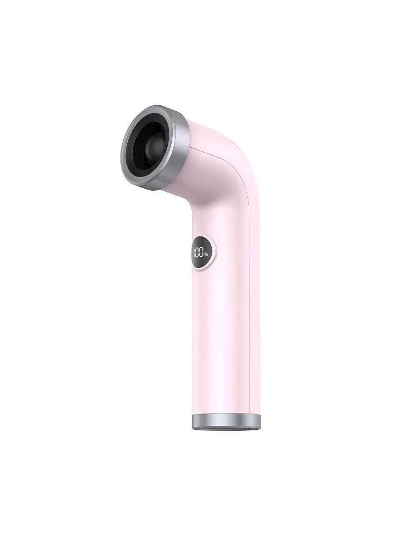 Manhua Portable Bladeless Handheld Fan with LED Display,100-Speed Turbo Airflow,3000mAh Rechargeable Cooling Fan - Image 1